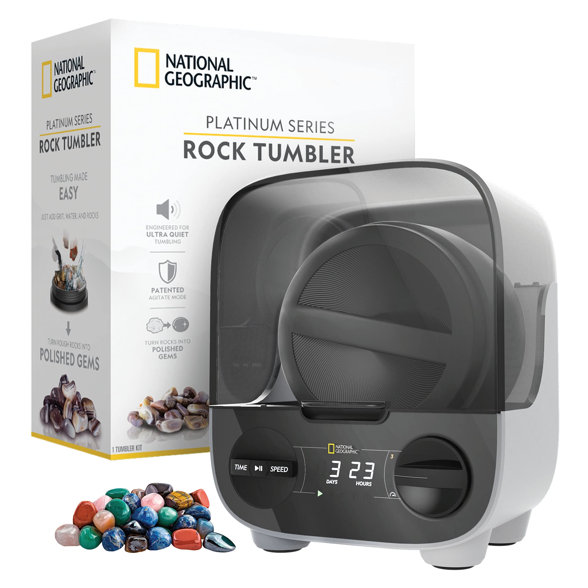 National Geographic Platinum Series Rock Tumbler product photograph